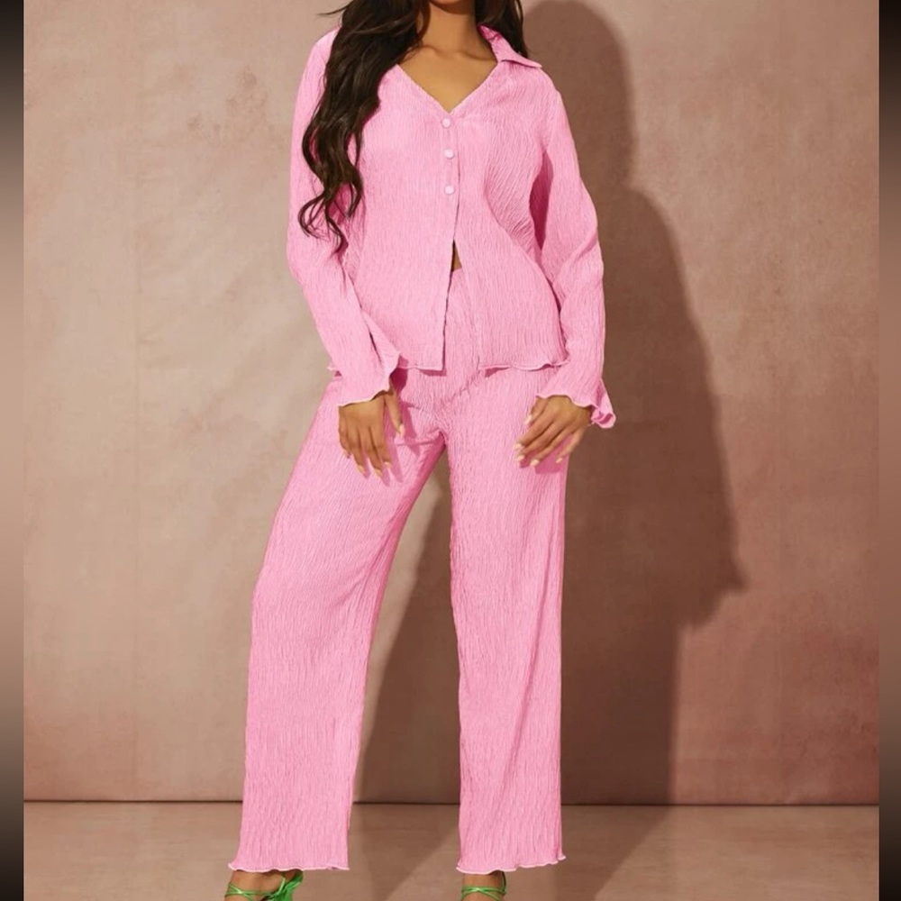 Light Pink Plisse Set (Large)